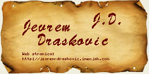 Jevrem Drašković vizit kartica